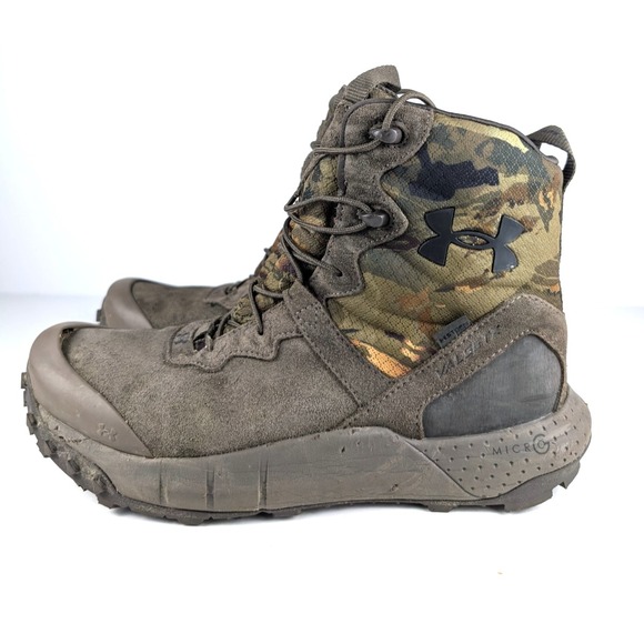 Under Armour UA Micro G Valsetz Green Tactical Boots Mens Size 10.5 - Picture 3 of 9